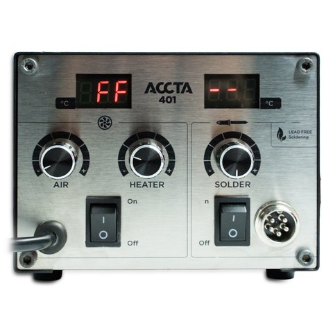 Термоповітряна паяльна станція Accta 401 (без паяльного жала) Прев'ю 2