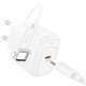 Мережевий зарядний пристрій Hoco CS53A, 25 Вт, Power Delivery (PD), білий, з кабелем USB тип-C до USB тип-C, 1 порт, #6942007631501 Прев'ю 2