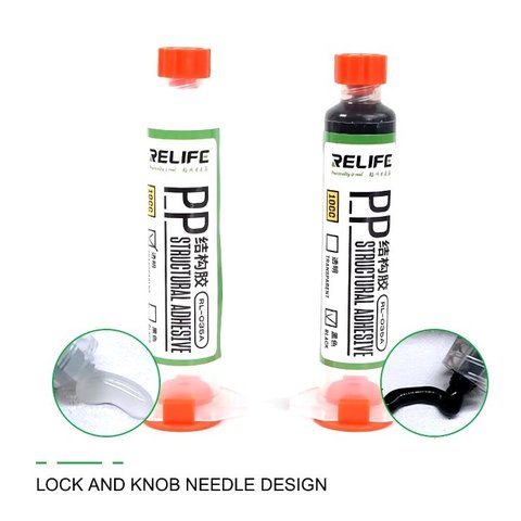 Glue RELIFE RL-035A, (polyurethane, transparent, for gluing back covers, for display frames, 10 ml) Preview 1
