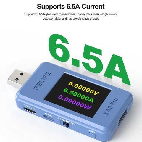 USB-тестер RELIFE XA3 Pro Превью 4