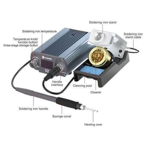 Soldering Station Sunshine S2, (digital, 40 W) Preview 10