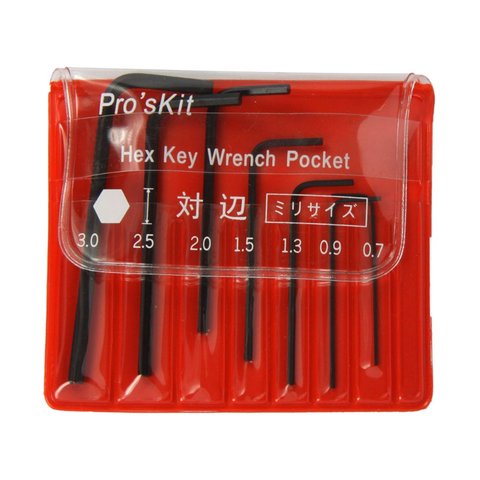 Miniature Allen Wrench Set Pro'sKit 8PK-022 Preview 1
