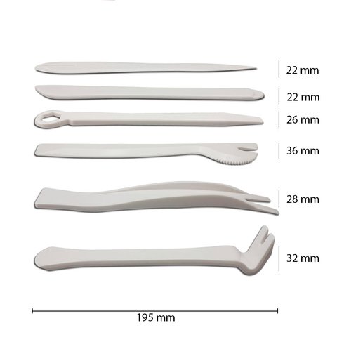 Juego de herramientas para tapicería (poliuretano, 6 uds.) Vista previa  1