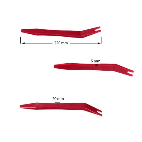 Herramienta para tapicería con punta plana/horquilla doblada (poliuretano,  220×20 mm) Vista previa  1