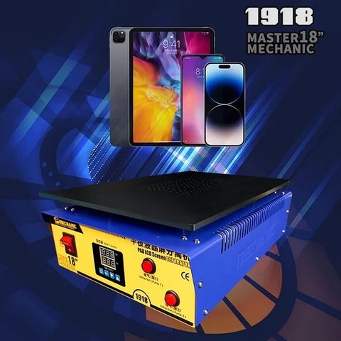 Dispositivo para despegar el módulo de pantalla Mechanic 1918, sirve para las pantallas de hasta 18", con bomba de vacío Vista previa  1