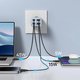 Adaptador de red Baseus GaN6 Pro, 65 W, Power Delivery (PD), Fast Charge, azul claro, 4 puertos, #P10162701313-00 Vista previa  3