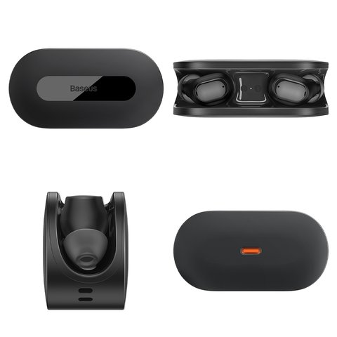 Гарнитура Baseus Bowie EZ10, беспроводная, черная, с зарядным кейсом, c кабелем, #A00054300116-Z1 Превью 1