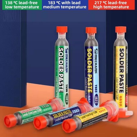 BGA паста Mechanic TS83, Sn 63%, Pb 37%, 183 °C, 20 г Прев'ю 1