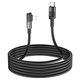 USB кабель Hoco U108, USB тип-C, Lightning, 200 см, 20 Вт, черный, Г-образный, в нейлоновой оплетке, #6931474764867 Превью 1