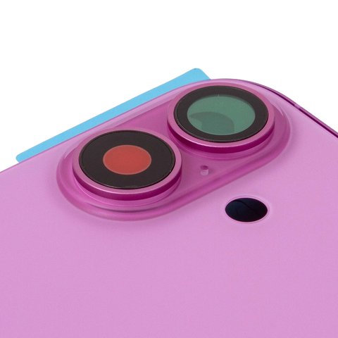 Корпус для iPhone 16 Plus, розовый, с держателем SIM-карты, с боковыми кнопками, Original (PRC), EU version Превью 1