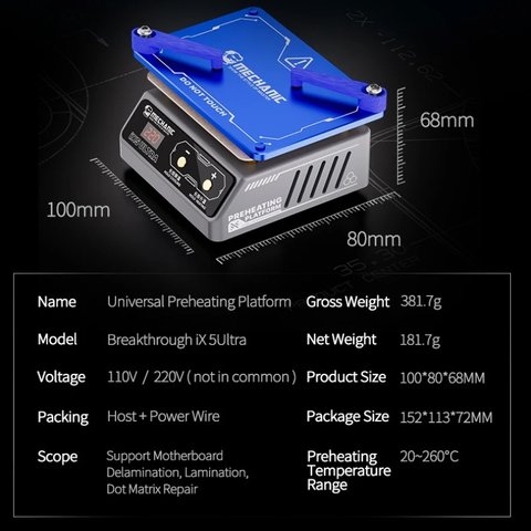 Платформа для предварительного подогрева Mechanic iX 5Ultra Превью 4