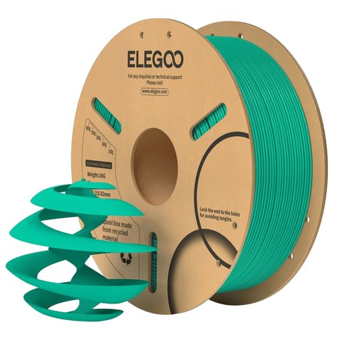 Філамент для 3D-принтера ELEGOO PLA Sea Green, 1 кг Прев'ю 1